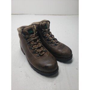 Vintage Limmer Men’s Standard Hiking Brown Vibram Leather Boots Size 13 Medium